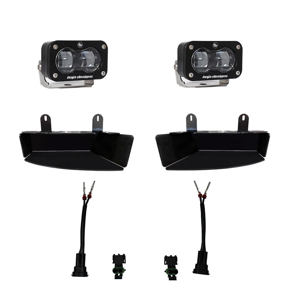 448165 – BAJA DESIGN Driving/ Fog Light, LED Bulb 2 LED Amber Bulbs Rectangular 12.42 Watt Spot Beam 1210 Lumens Clea...